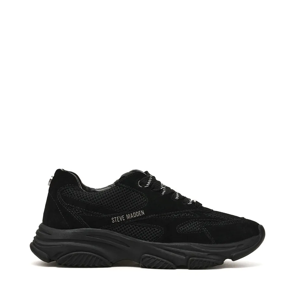 Steve Madden Front Row baskets noires compensées 7 cm
