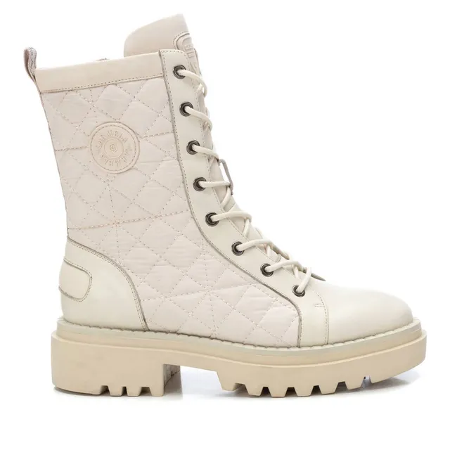 Carmela 16012702 bottines femme blanc matelassé