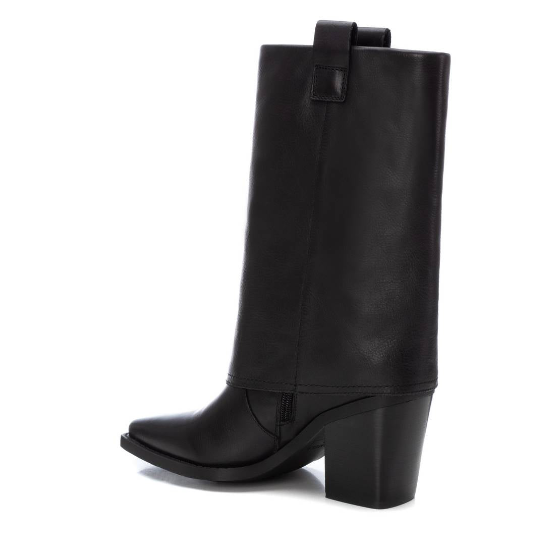 Carmela 16187701 botte femme noire cuir talon 8 cm