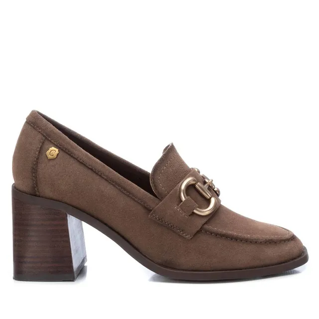 Carmela 16113803 mocassin femme marron serraje talon 7 cm