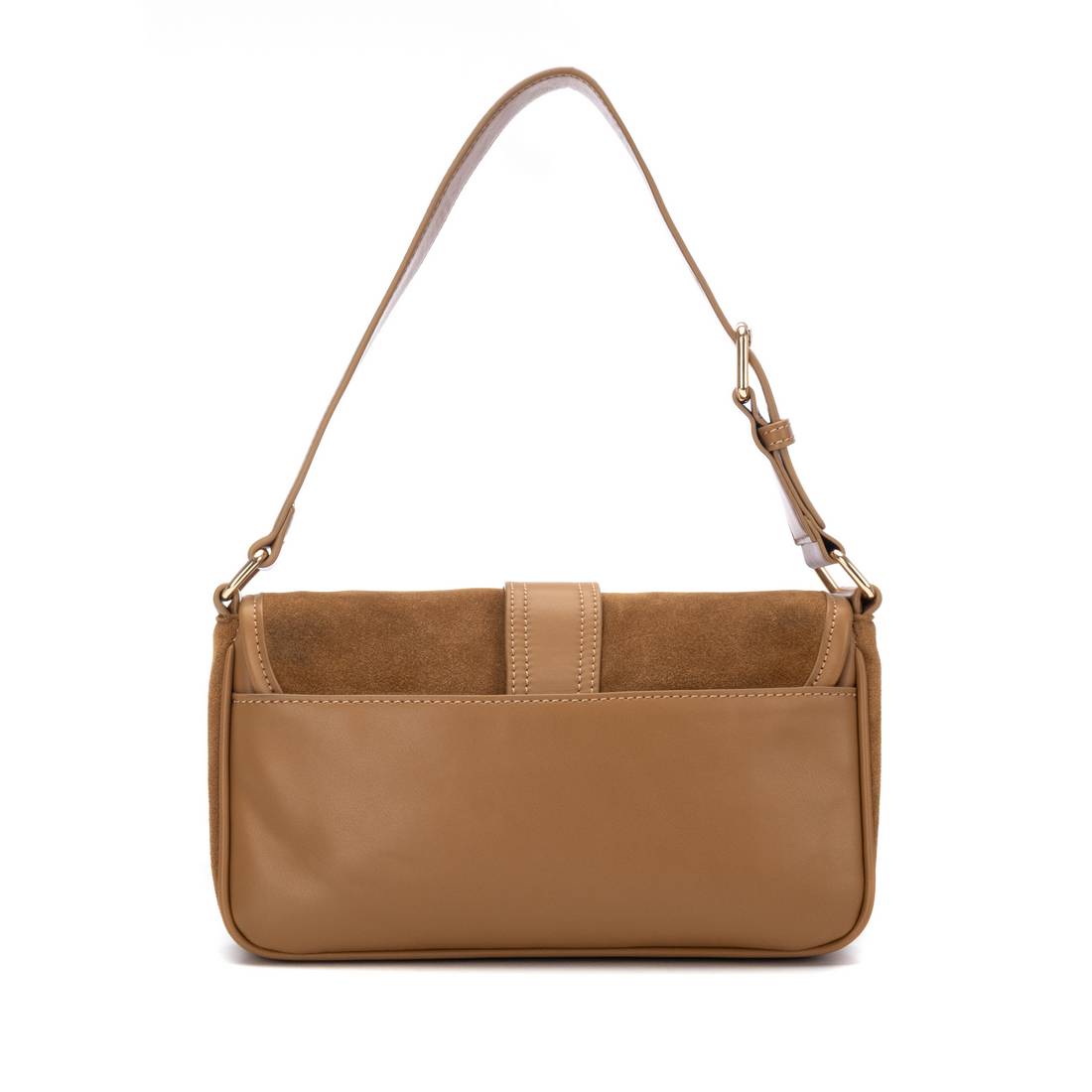 Carmela 18619502 sac épaule suède camel 20x25 cm