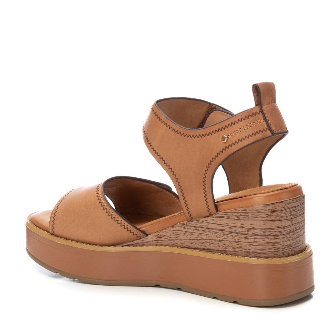 Carmela 162239 16223901 sandale compensée camel cuir