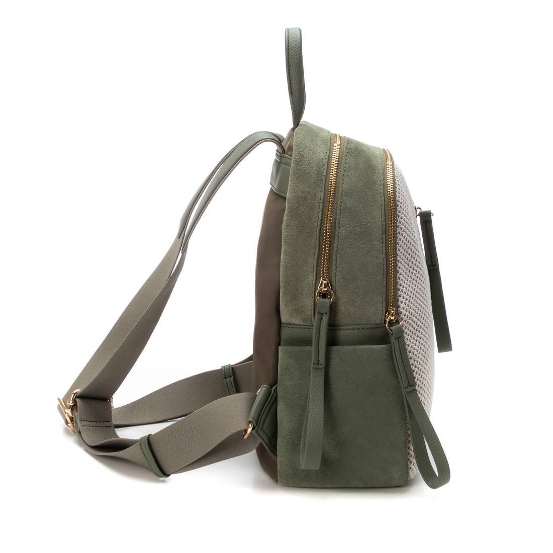 Carmela 18615103 sac à dos femme cuir kaki 31 cm
