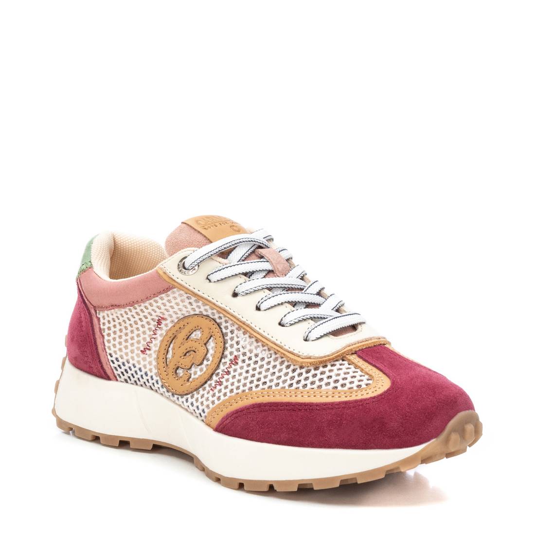 Carmela 16143001 sneaker cuir rouge ajourée