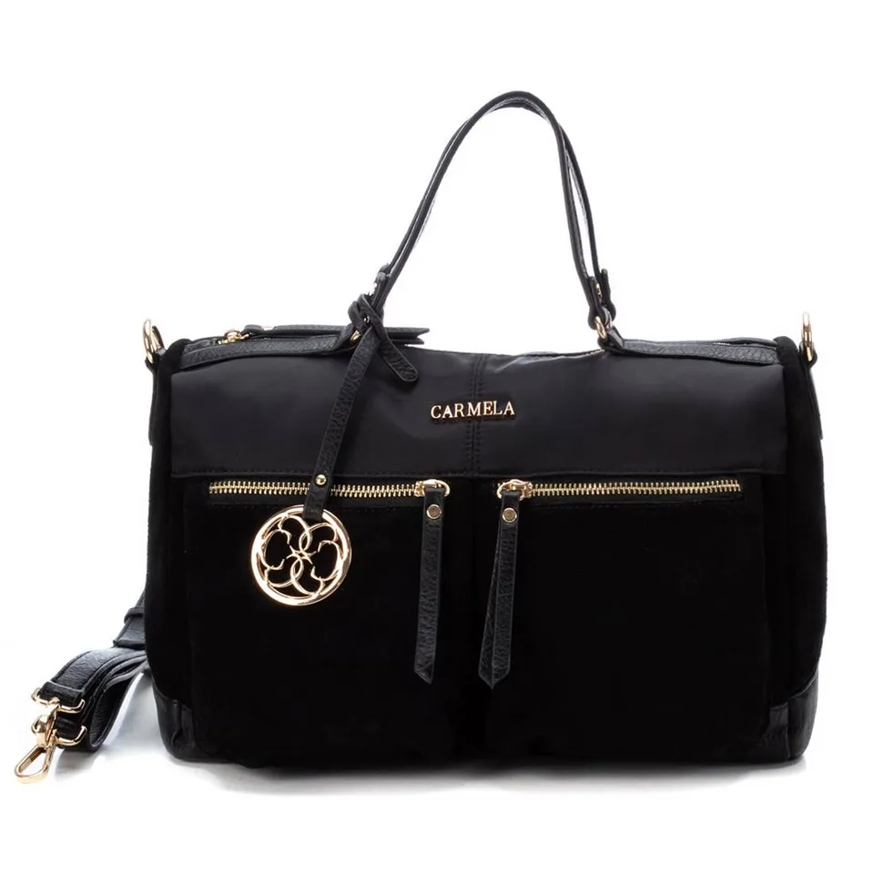 Carmela 18606401 bandoulière nylon noir 6 poches