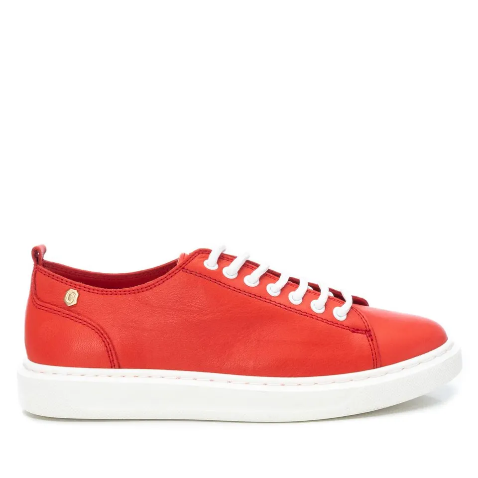 Carmela 16043606 baskets cuir rouge lacets