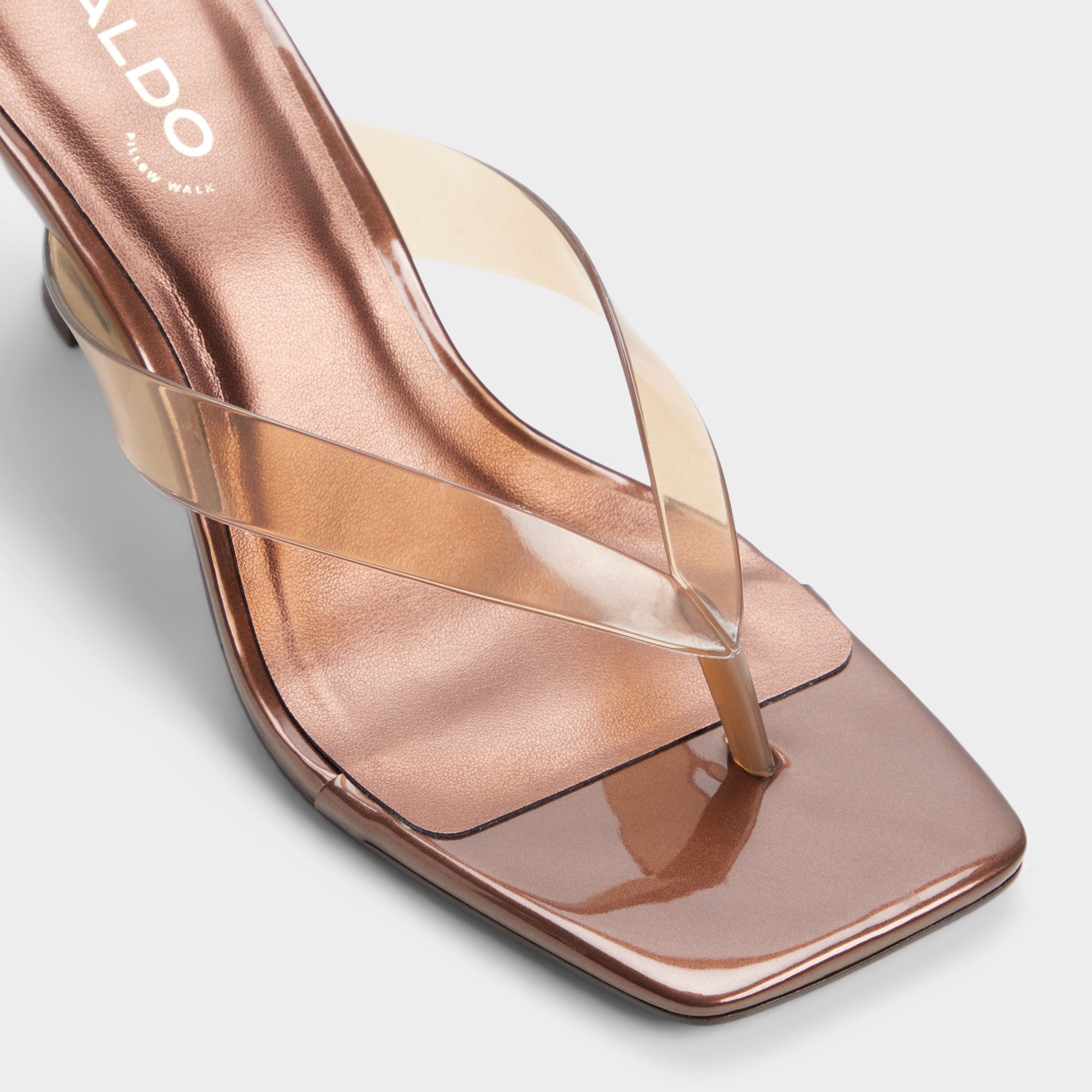 ALDO Izabele sandale talon marron gelée