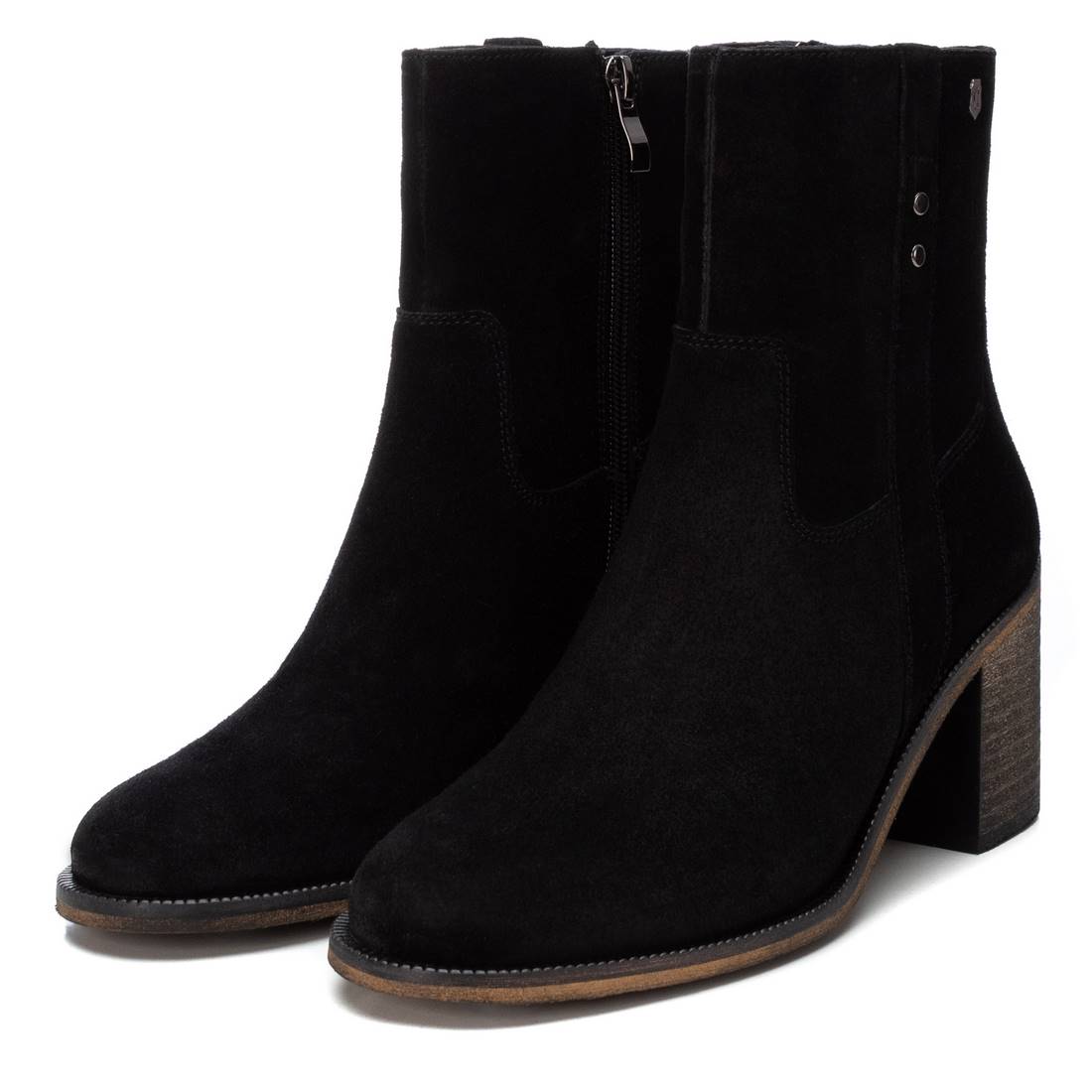 Carmela 16197702 bottines femme cuir noir 7cm