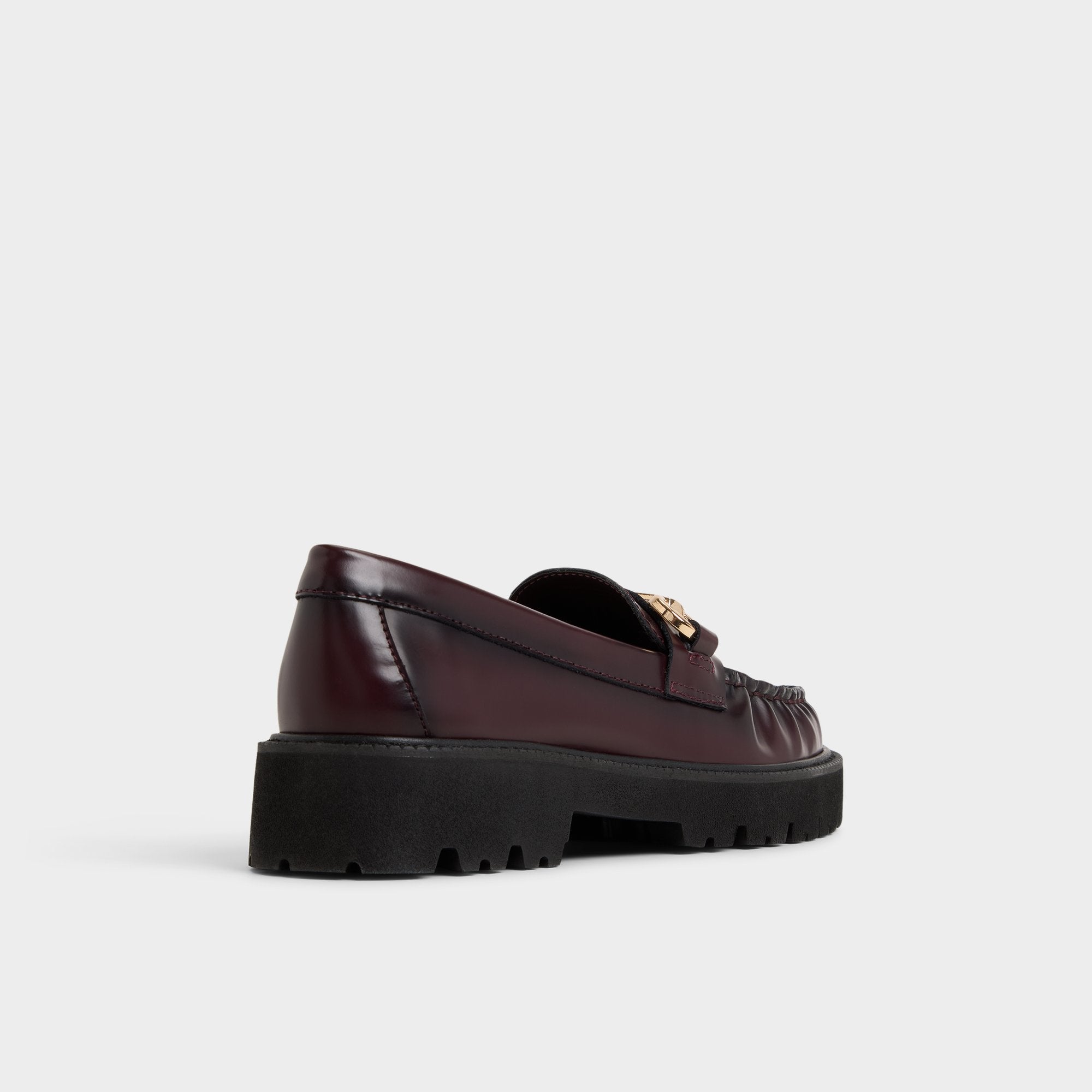 Aldo Danrose mocassins femme bordeaux crantés