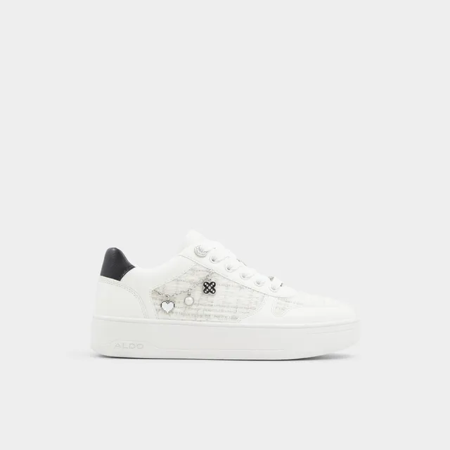 ALDO Marisette baskets basses blanches charms
