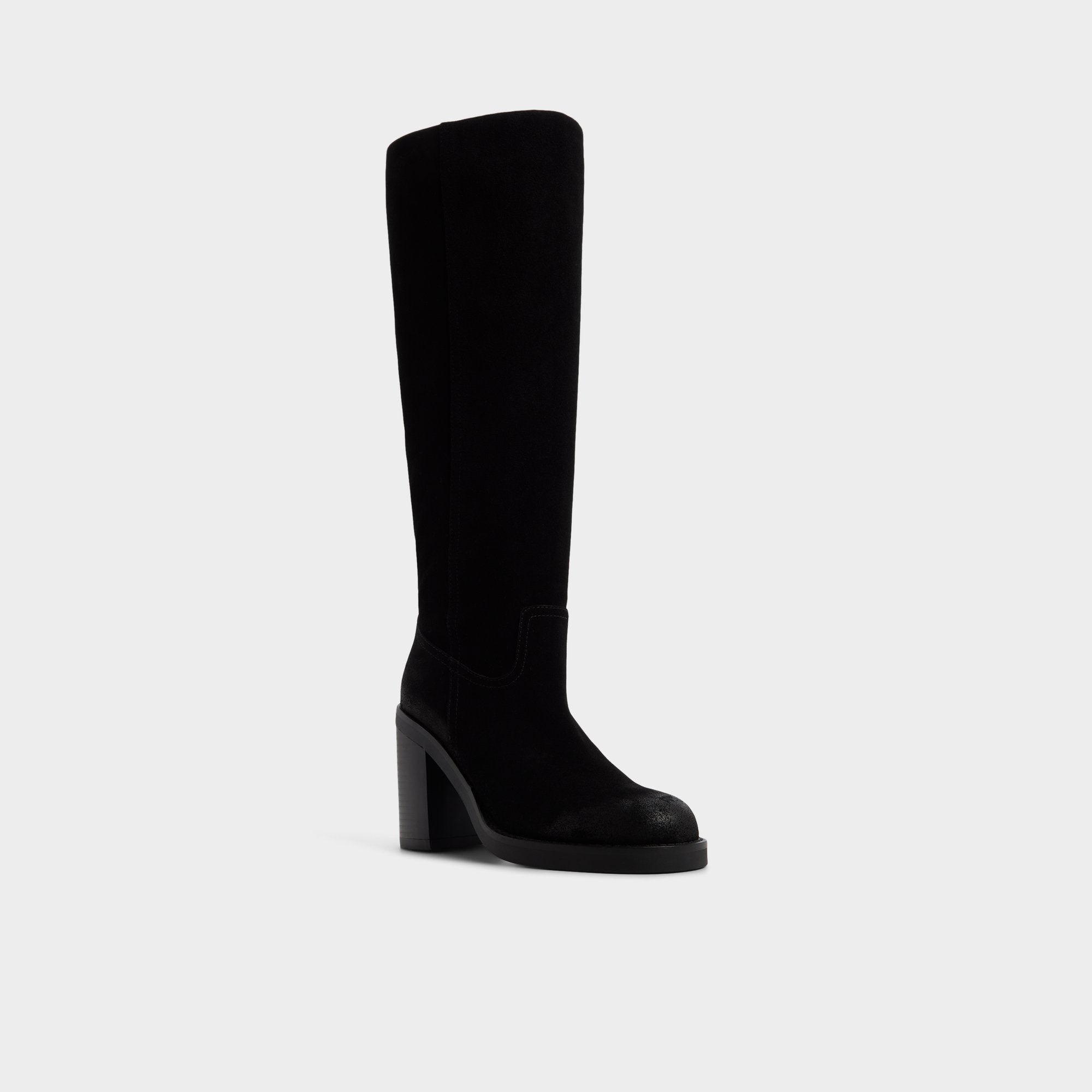 ALDO Agraewen bottes hautes noires suède talon bloc
