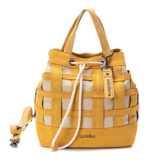Carmela 18604304 bandoulière femme cuir jaune 29 cm