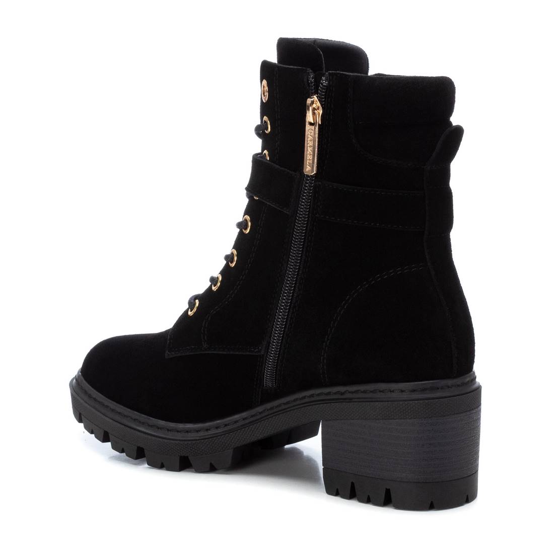 Carmela 16104901 bottines cuir noir talon 6 cm