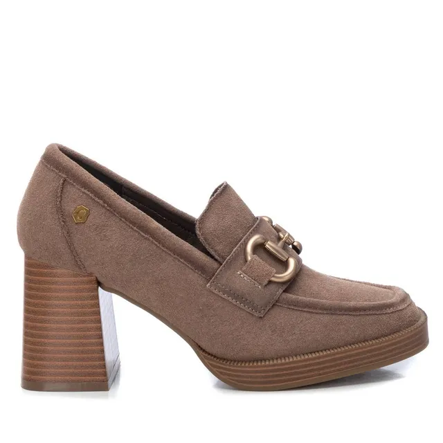 Carmela 16120903 mocassin cuir marron talon