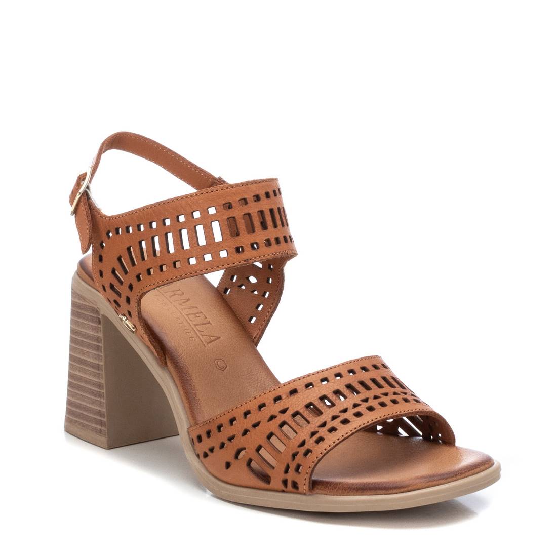 Carmela 16079201 sandale cuir marron talon 8 cm