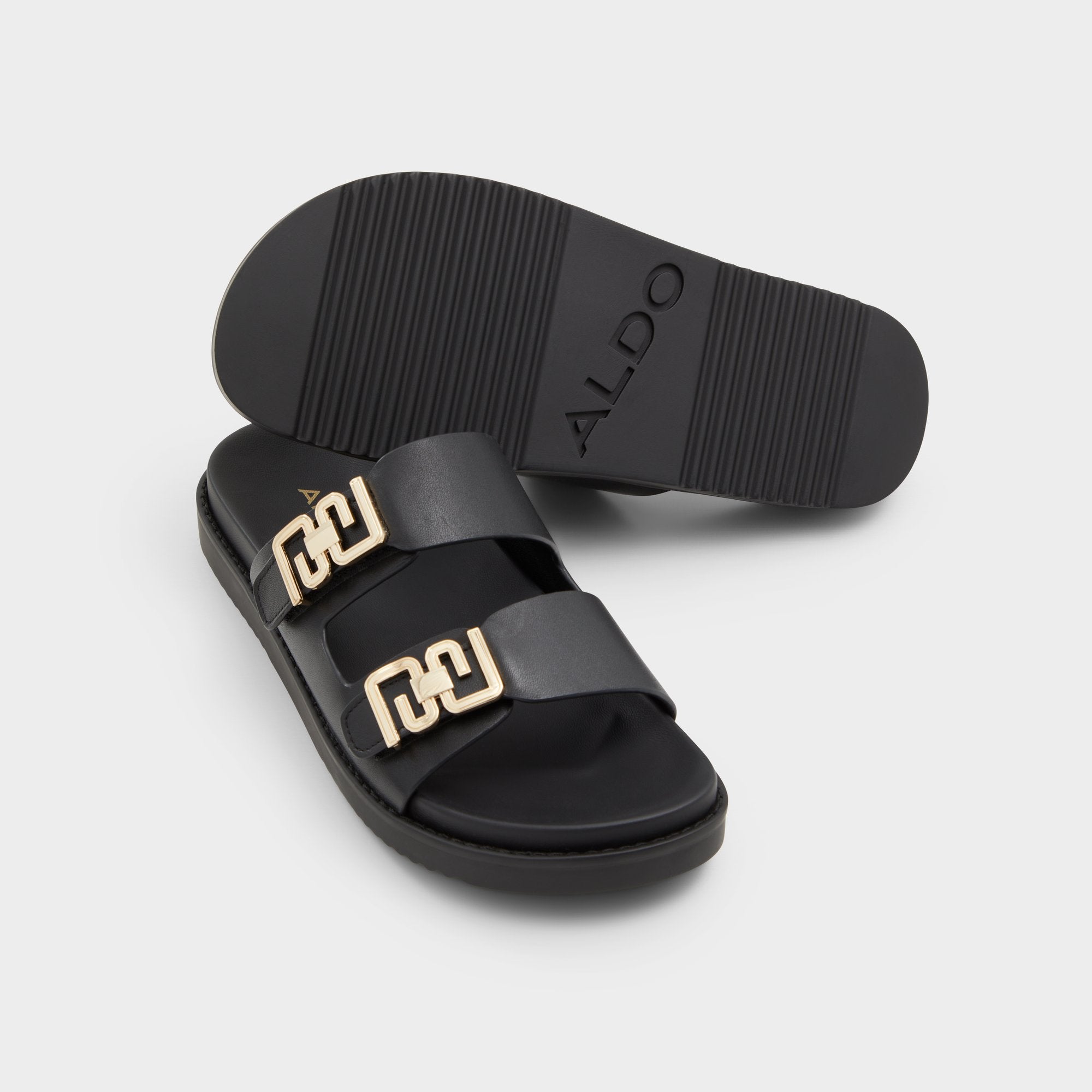 ALDO Alessie mules plates cuir bride chaîne