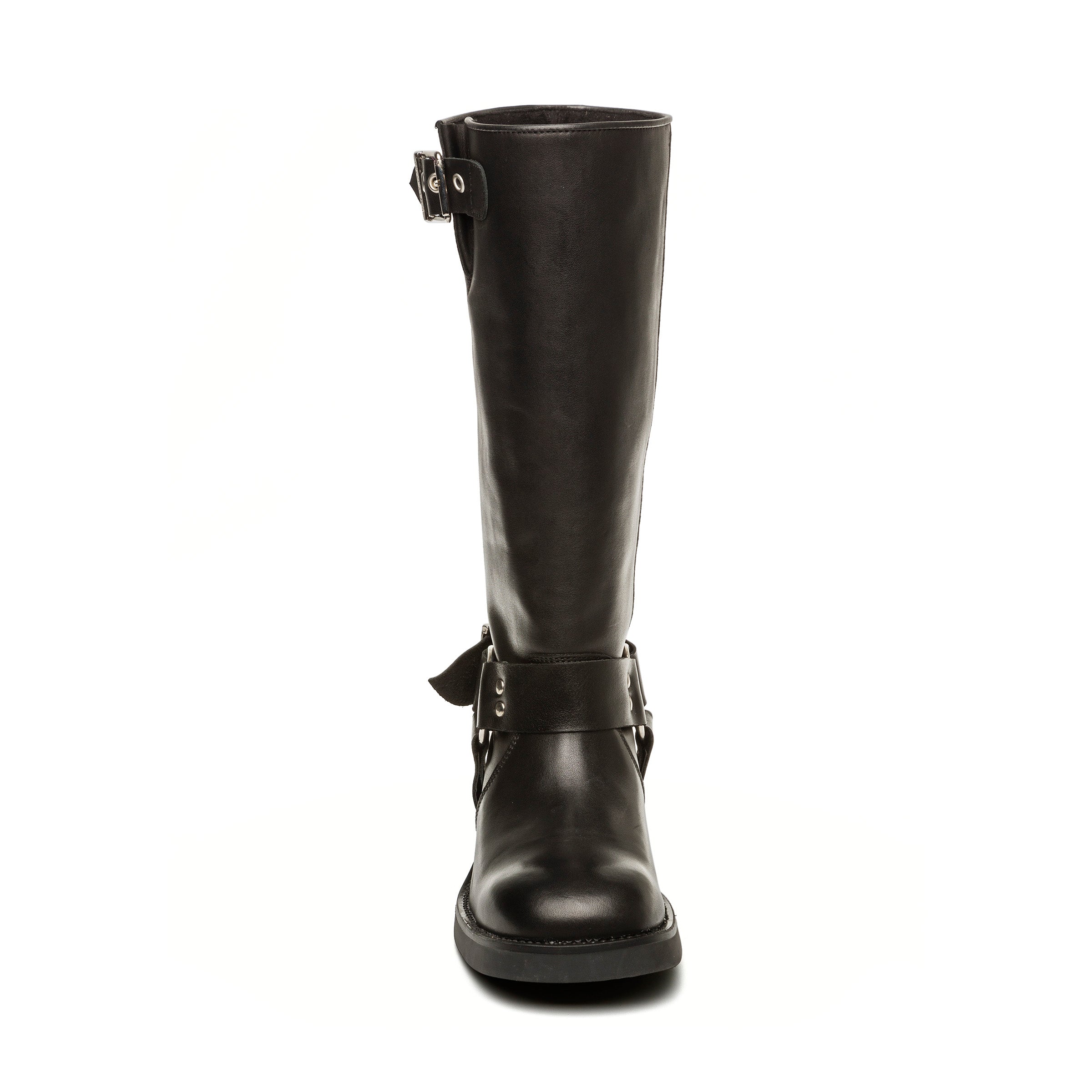 Steve Madden Beau bottes cuir noir mi-mollet