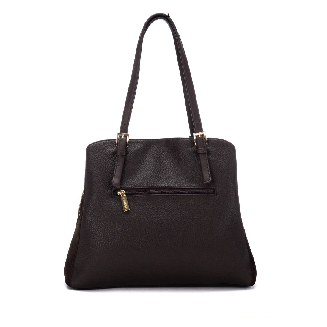 Carmela 18623201 sac épaule marron cuir suède