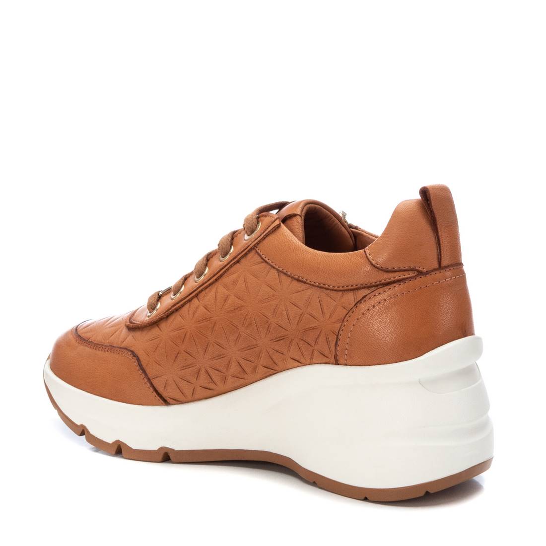 Carmela 16119903 basket compensée marron cuir 6 cm