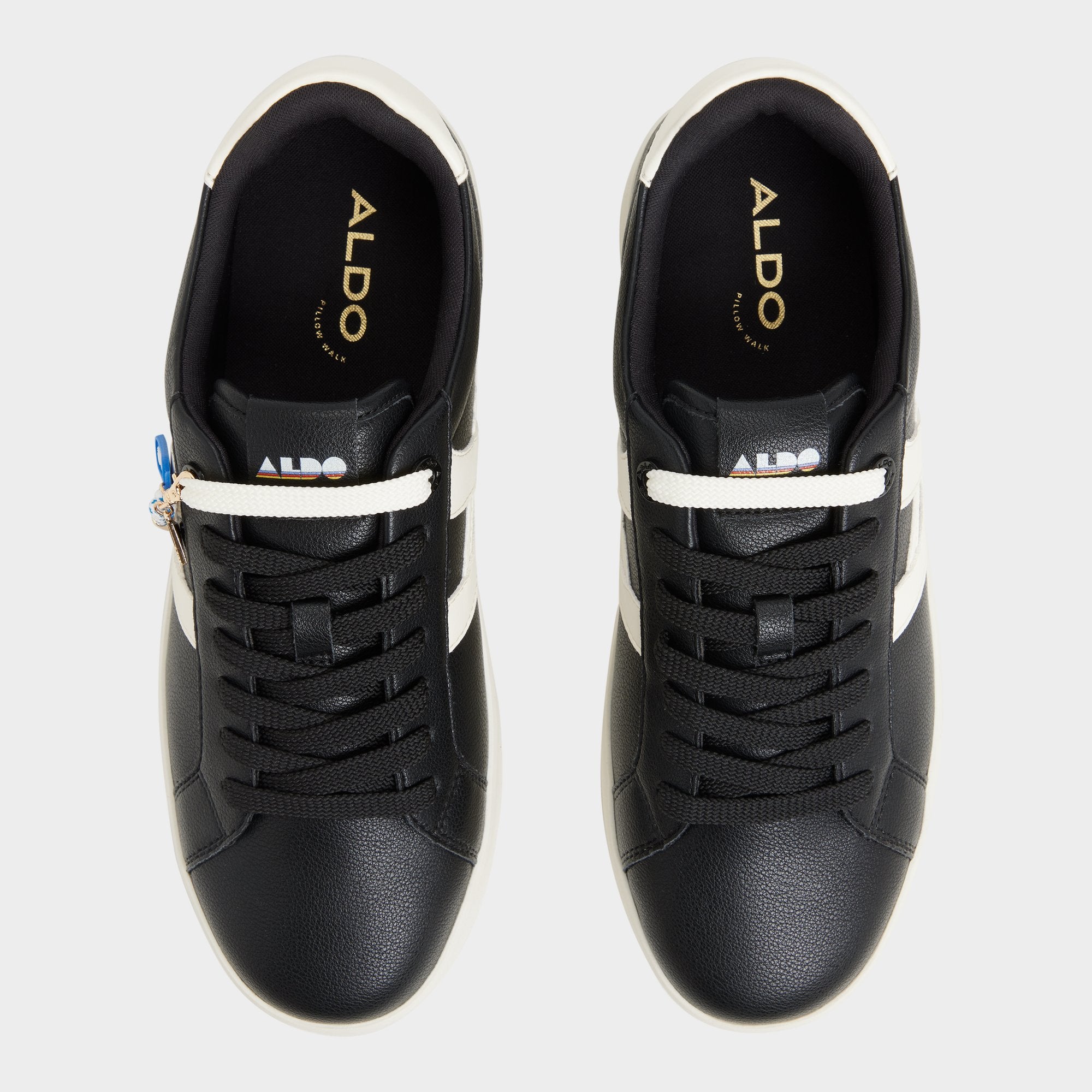 ALDO Mtl1972snkr-m sneakers basses noires cuir