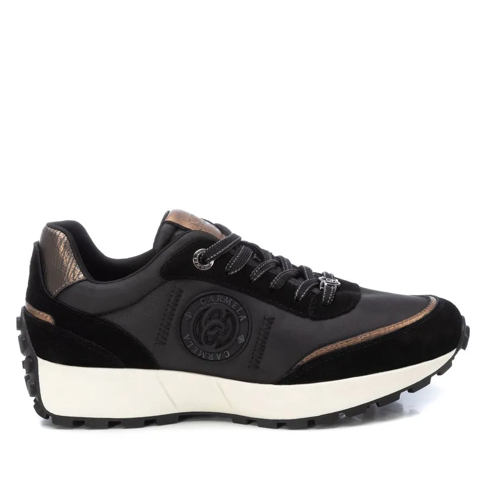 Carmela 16199702 sneakers cuir noir femme lacets