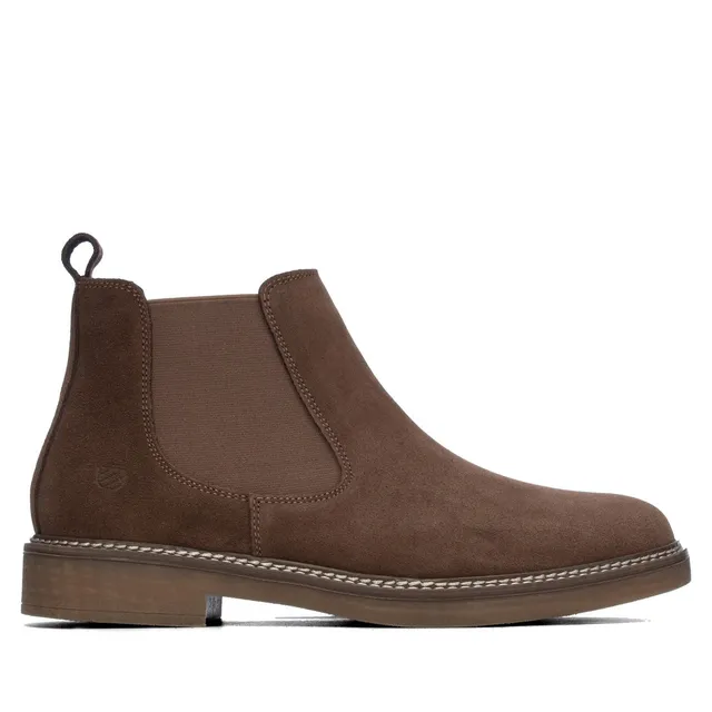 Carmela 16434801 bottines homme cuir marron plat