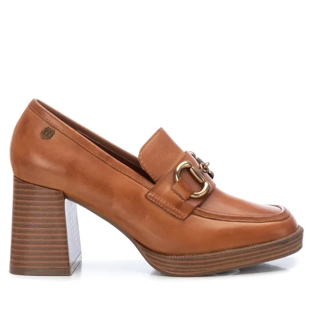 Carmela 16123501 mocassins cuir marron talon 8 cm