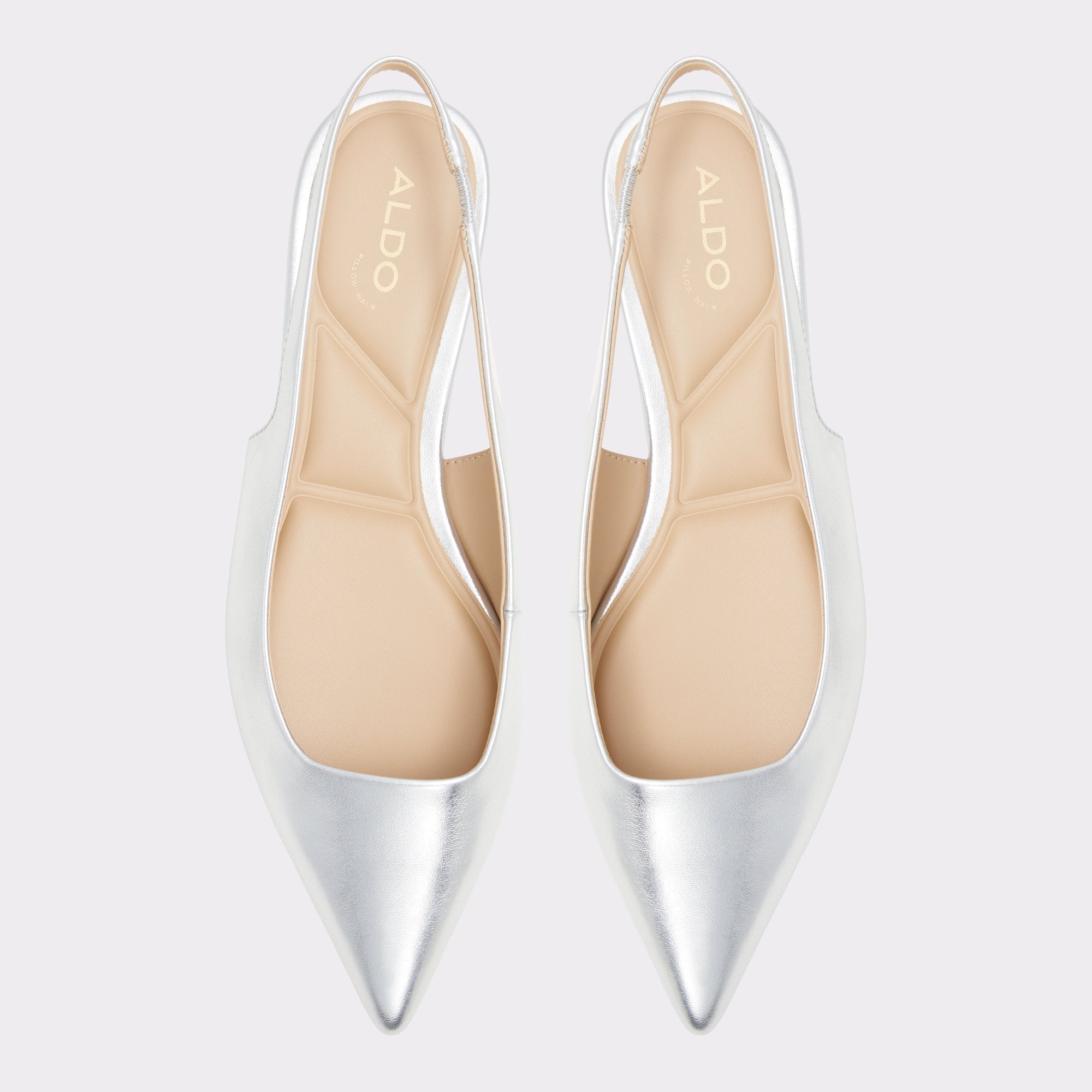 ALDO Valegyn ballerines slingback métallisées