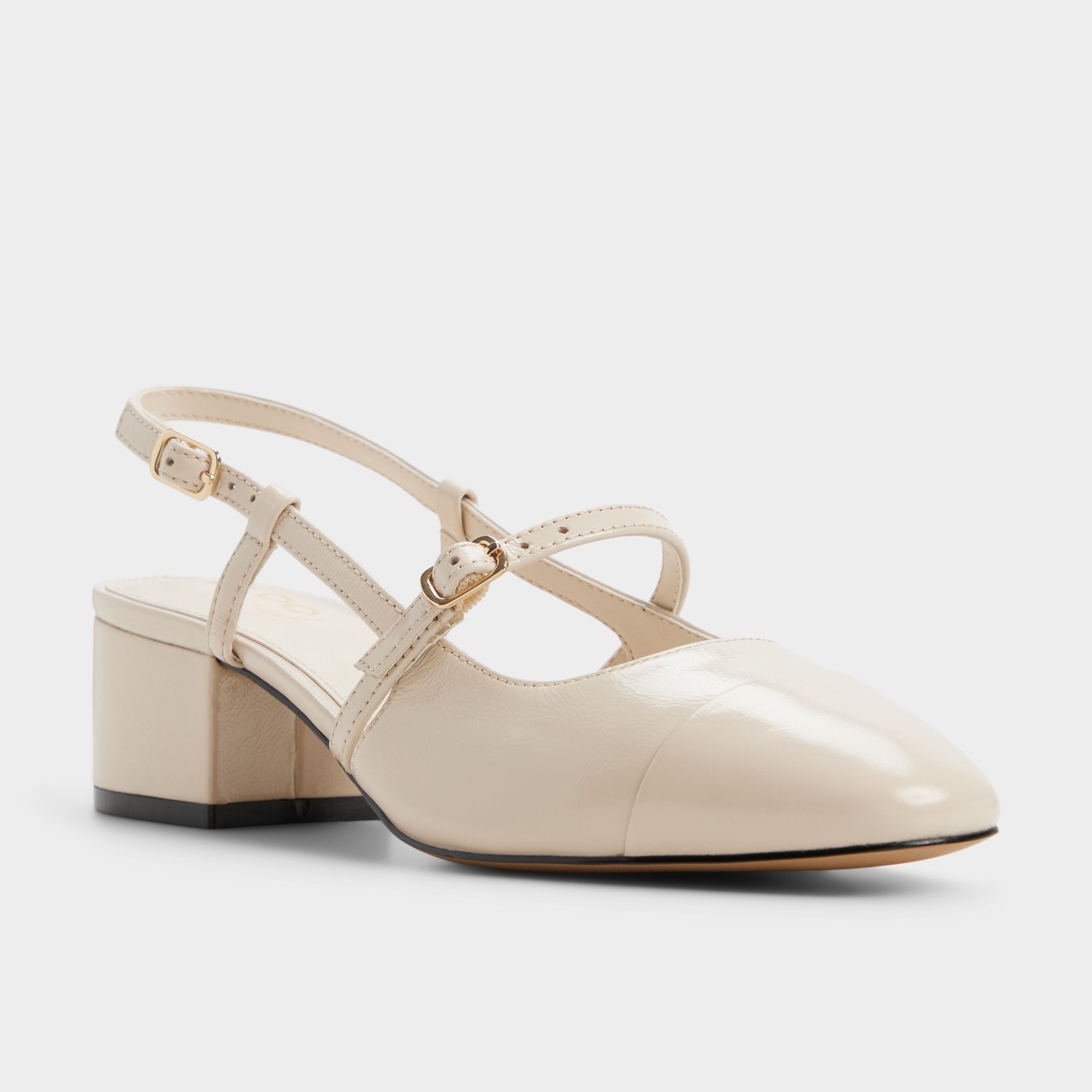 Aldo Pensay Escarpins Talon Bloc Blanc Femme