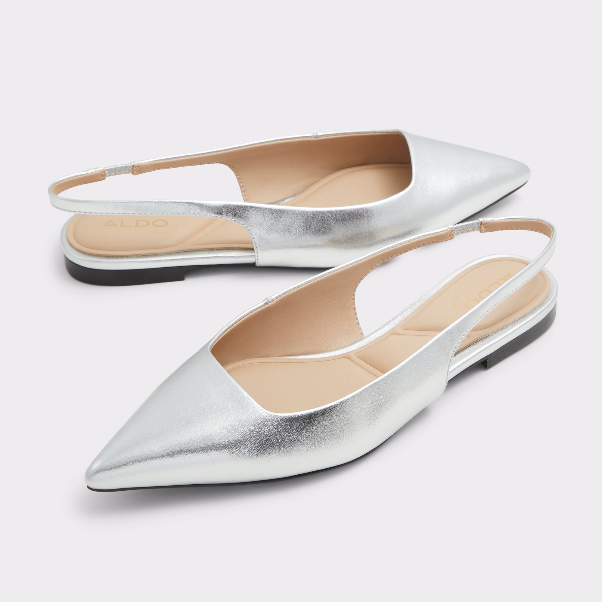 ALDO Valegyn ballerines slingback métallisées