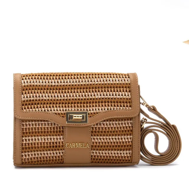 Carmela 18621602 bandouliere camel textile