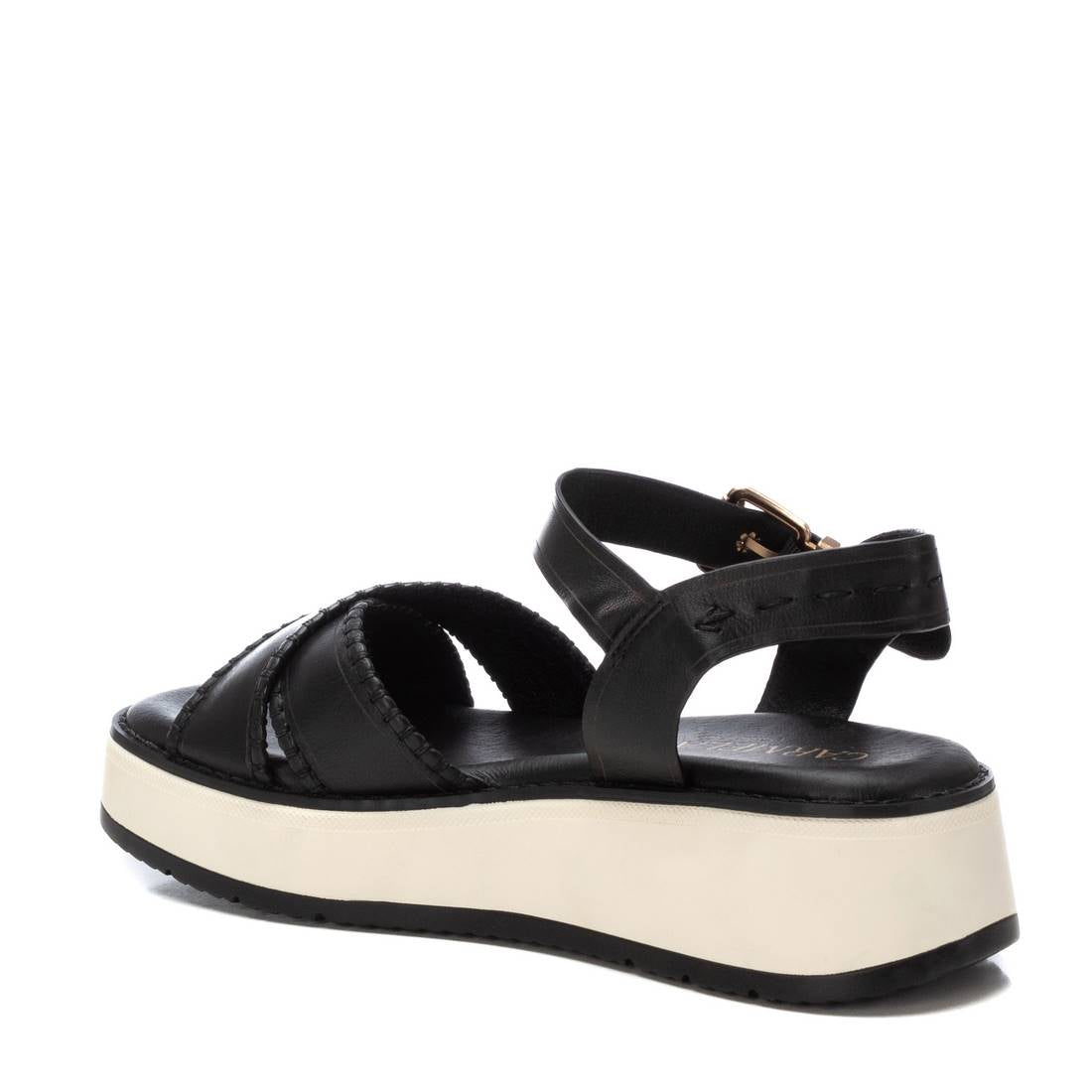 Carmela 16224504 sandale noir cuir compensée 5 cm