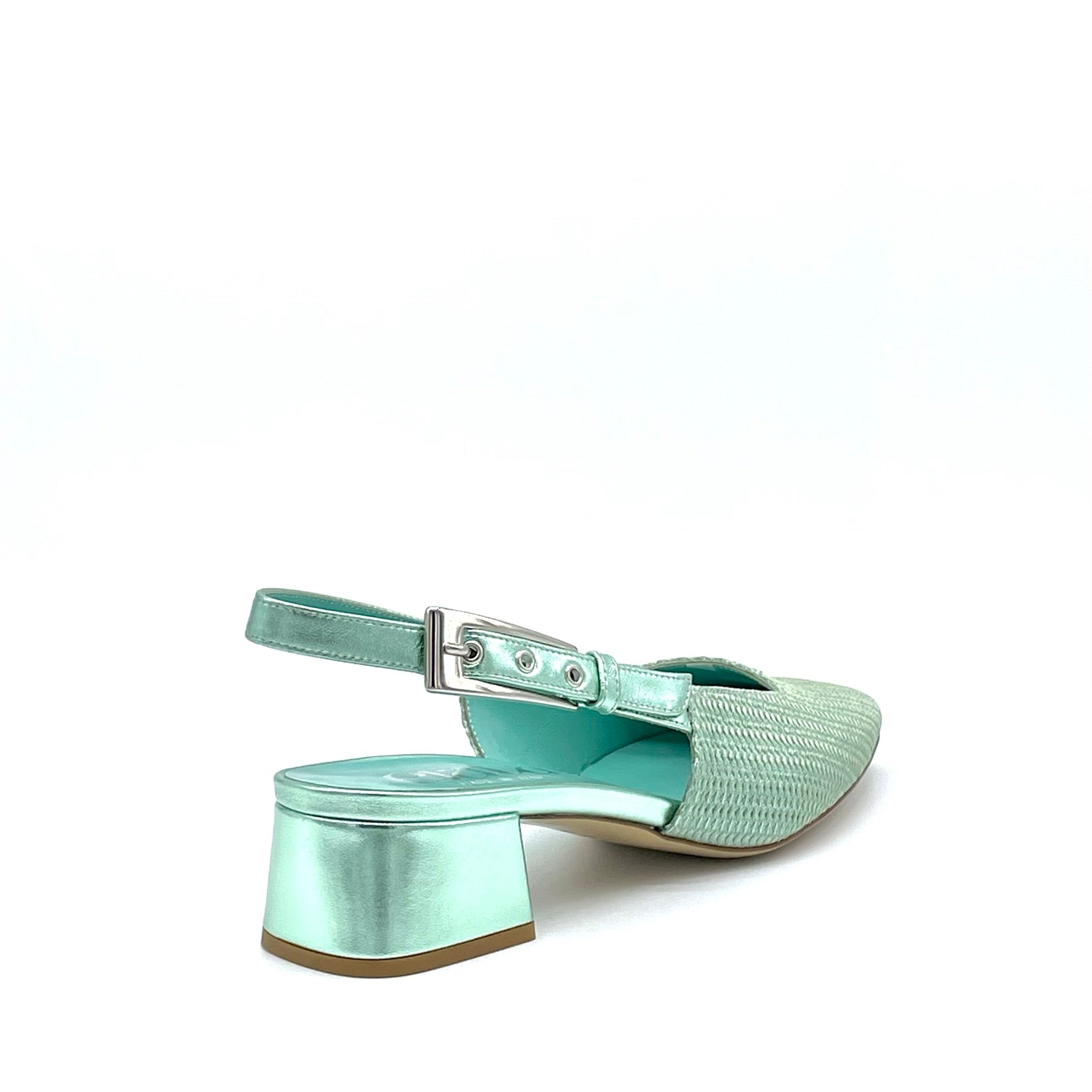Elata 15122 slingback menthe talon 3,5 cm