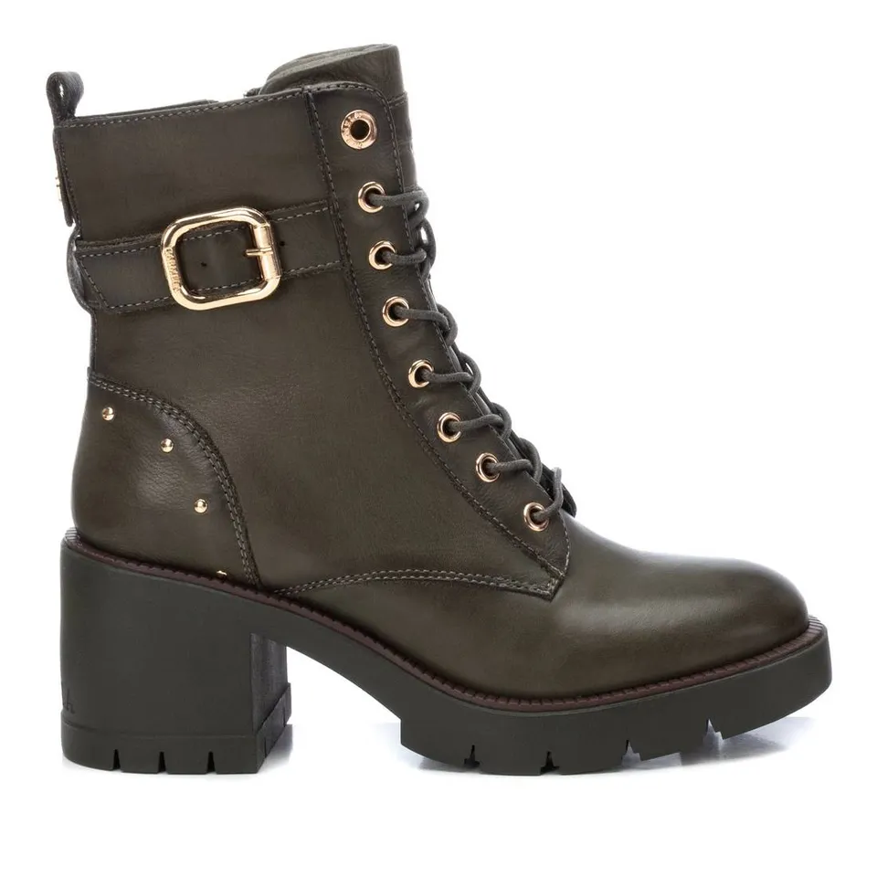 Carmela 16190103 bottine cuir vert talon 7 cm