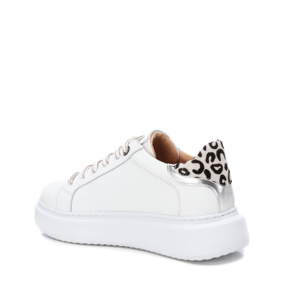 Carmela 160613 16061302 basket argent cuir léopard
