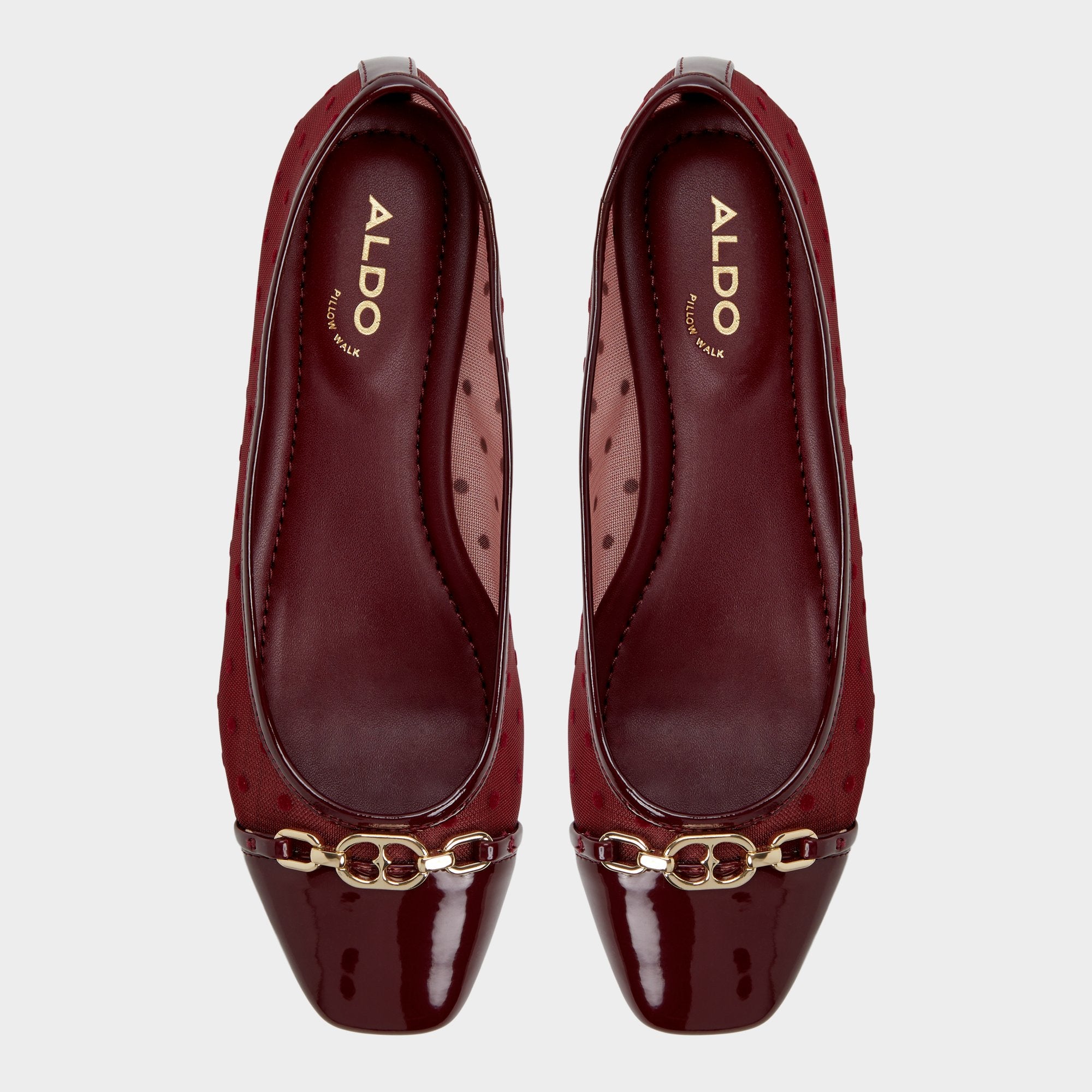 ALDO Krishelle ballerines résille pois cuir véritable