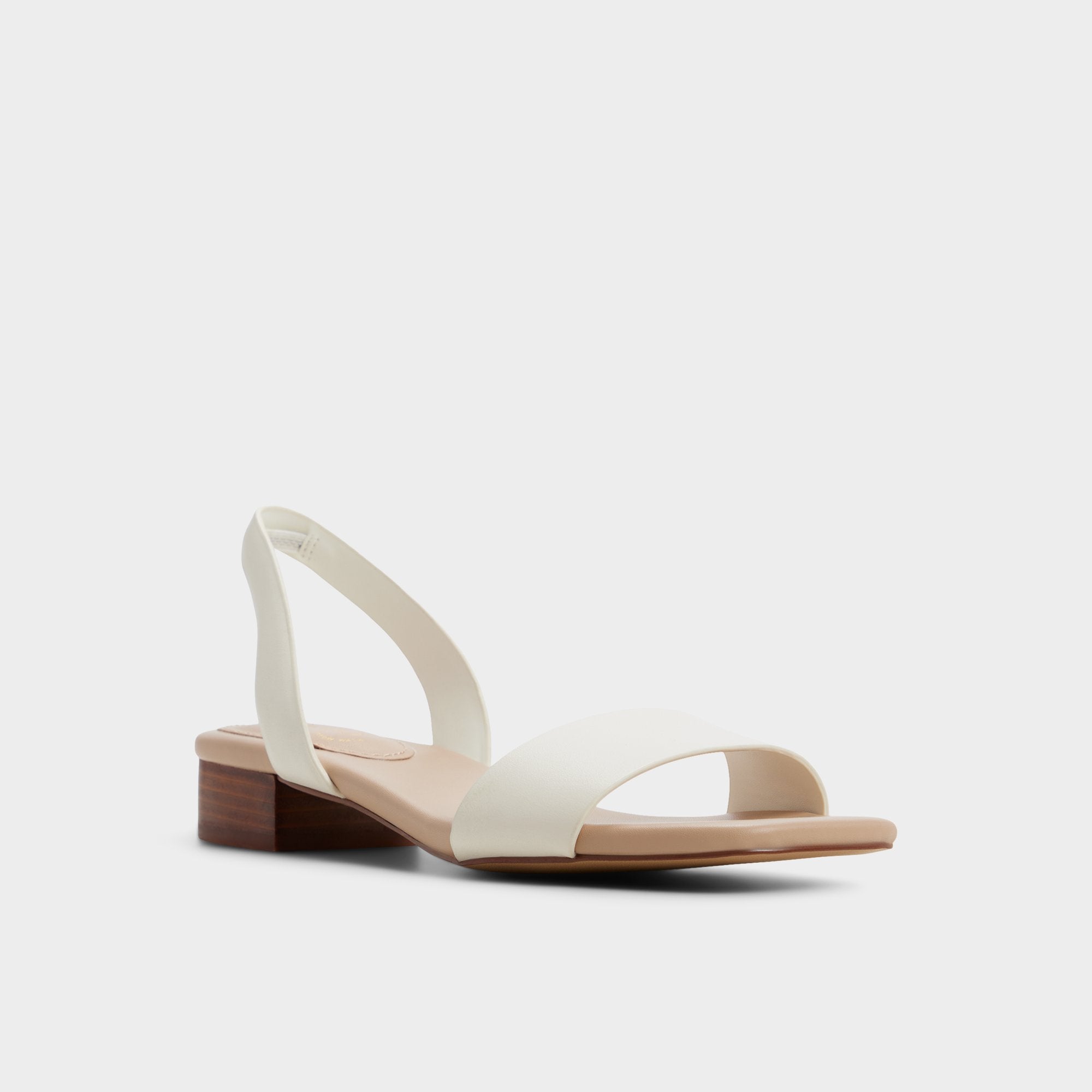 Aldo Dorenna sandales bride arrière petit talon blanc