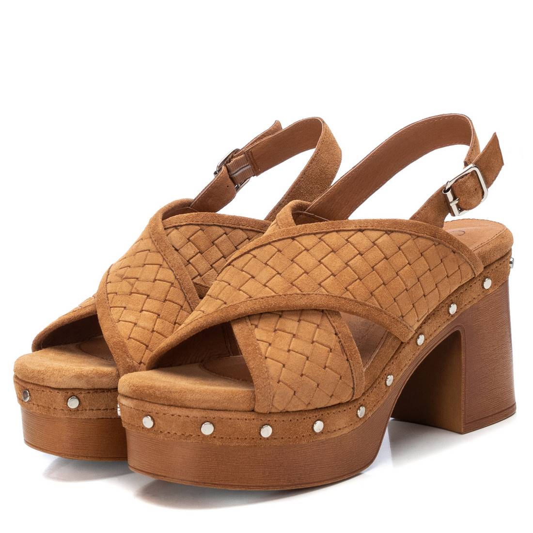 Carmela 16061601 sandale femme marron cuir talon 10 cm
