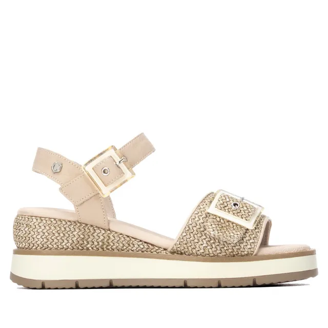Carmela 16321701 sandales compensées cuir beige