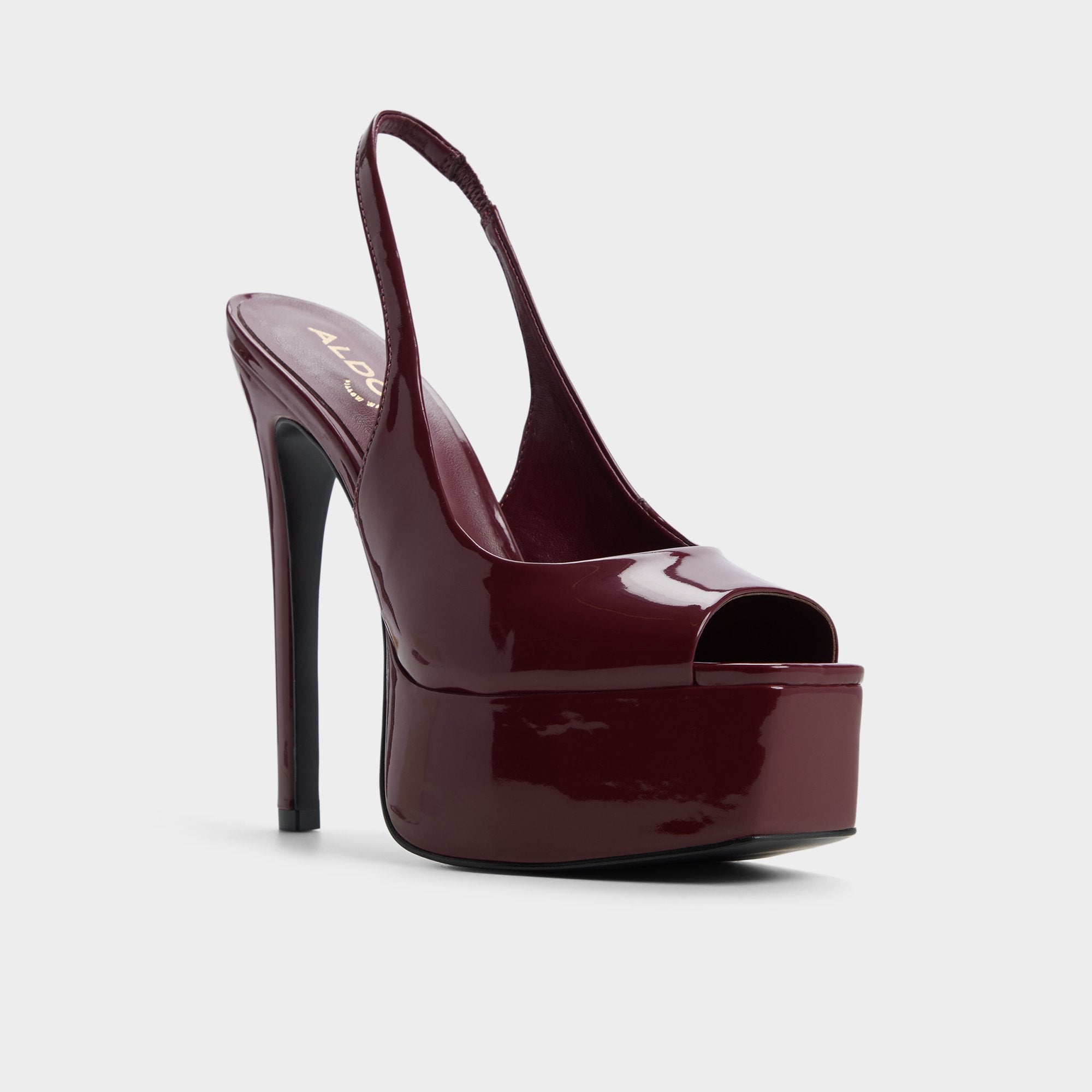 Aldo Thanlinie sandales plateforme rouge verni