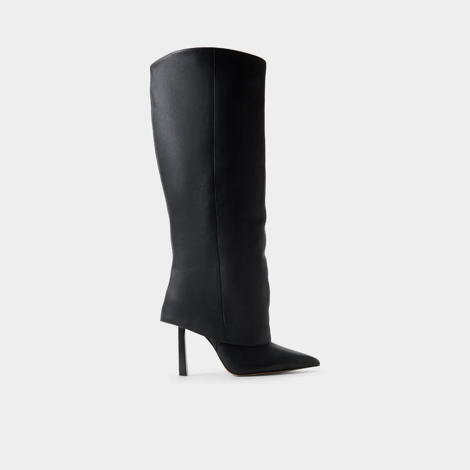 ALDO Lenoria-WC bottes hautes noires mollet large