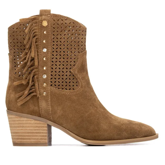 Carmela 16315003 Bottine cuir camel talon 6 cm