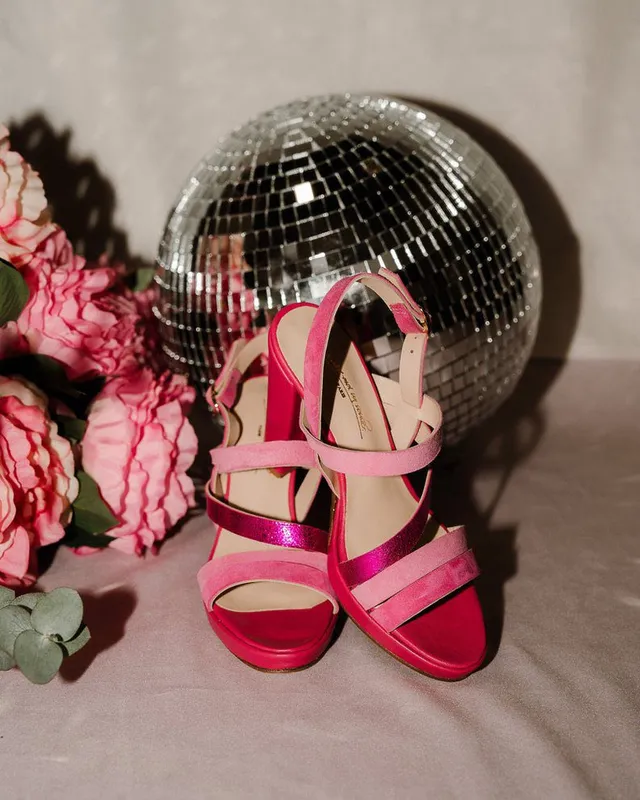 Dessine Moi Un Soulier Emma sandale plateforme rose vif