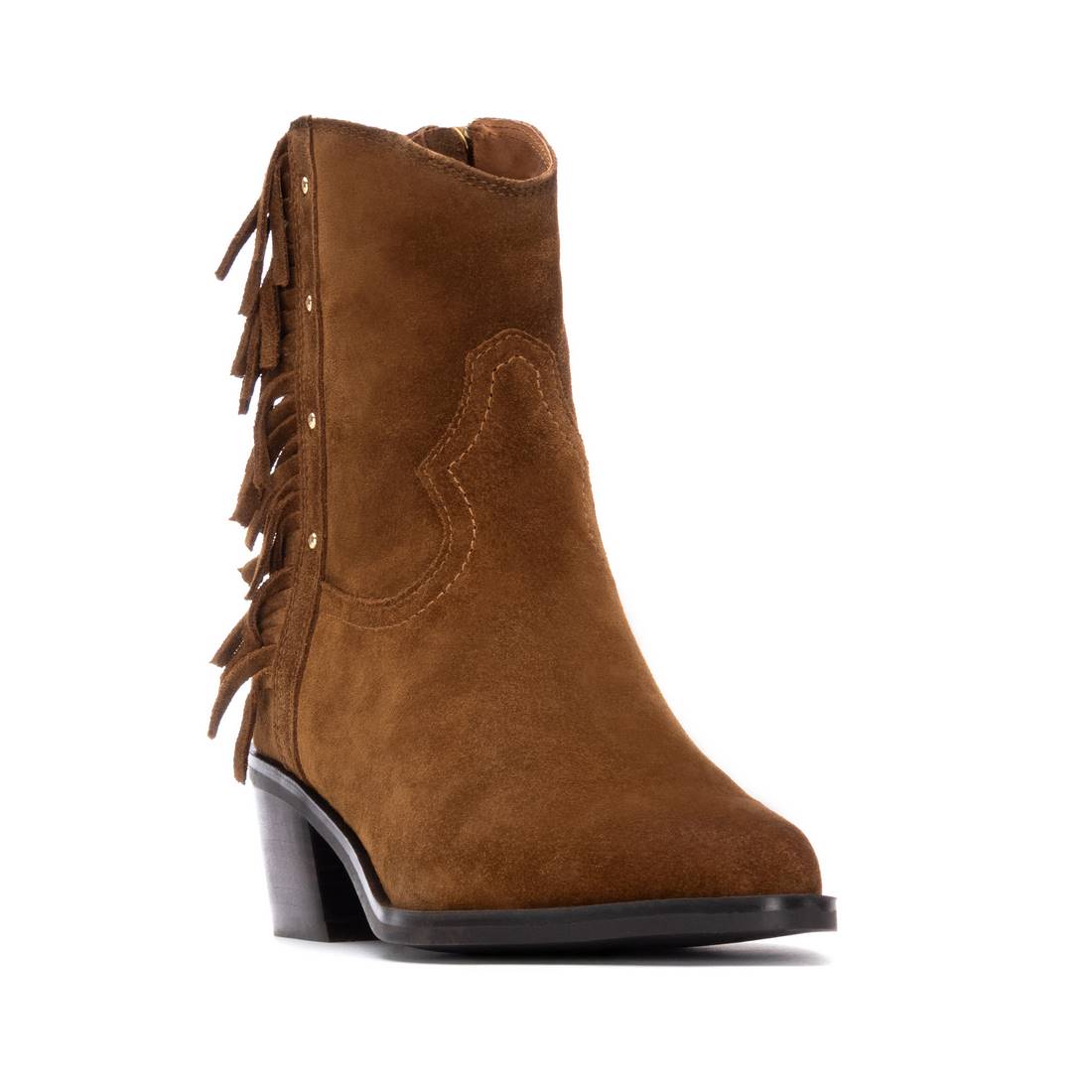 Carmela 16266301 bottines femme camel talon moyen
