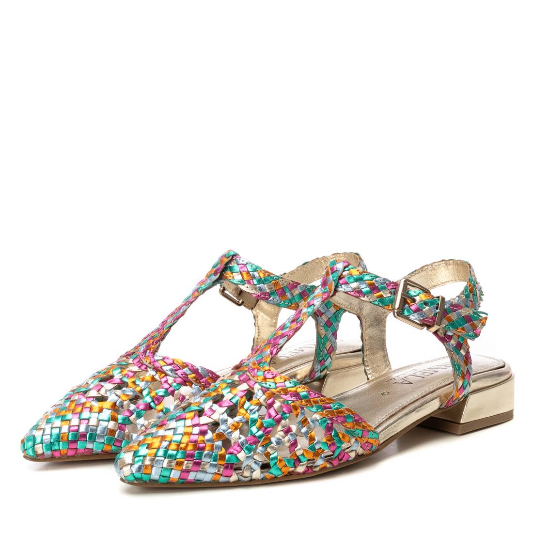 Carmela 16218404 ballerines femme multicolore cuir