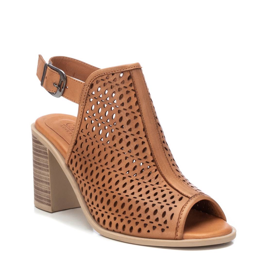 Carmela 16135101 bottine cuir marron talon 8 cm