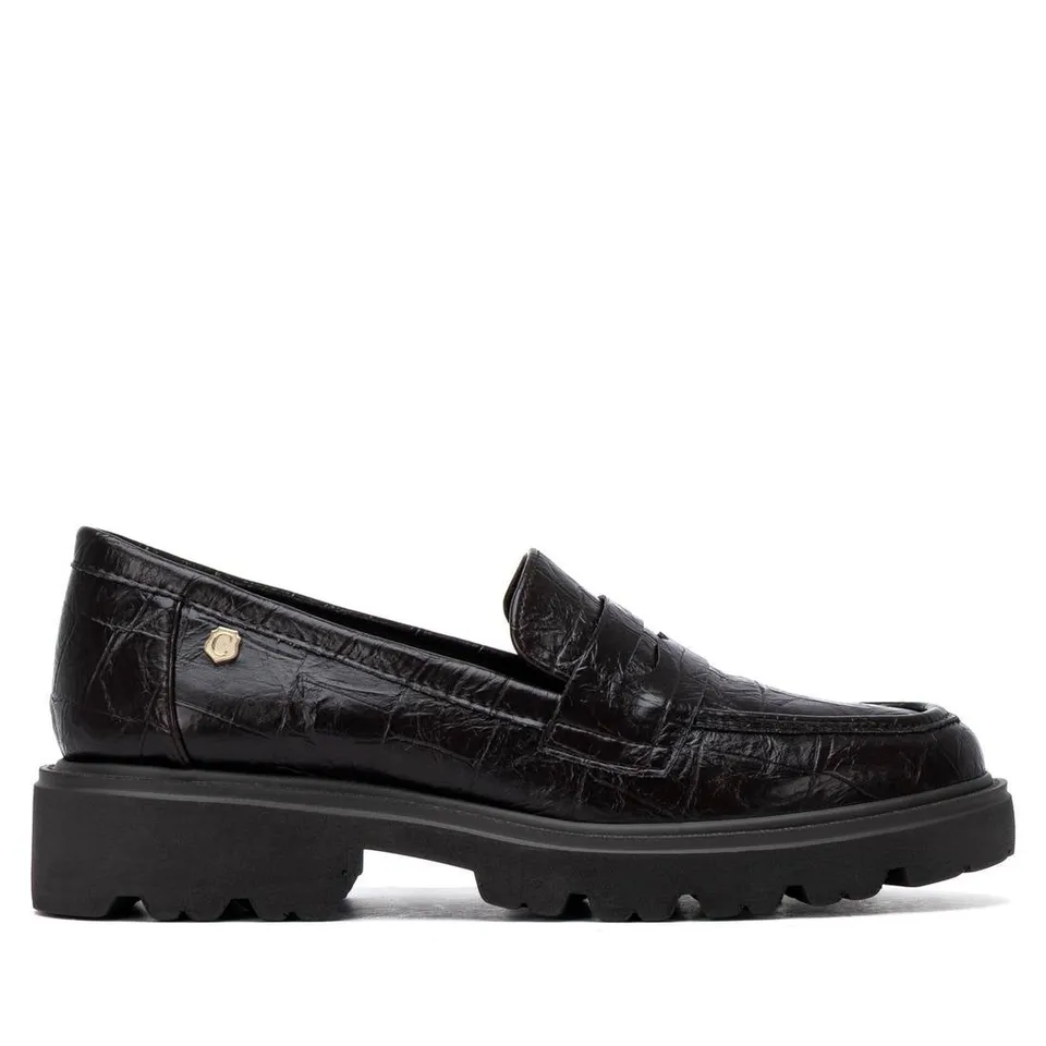 Carmela 16427002 mocassins femme marron talon bas