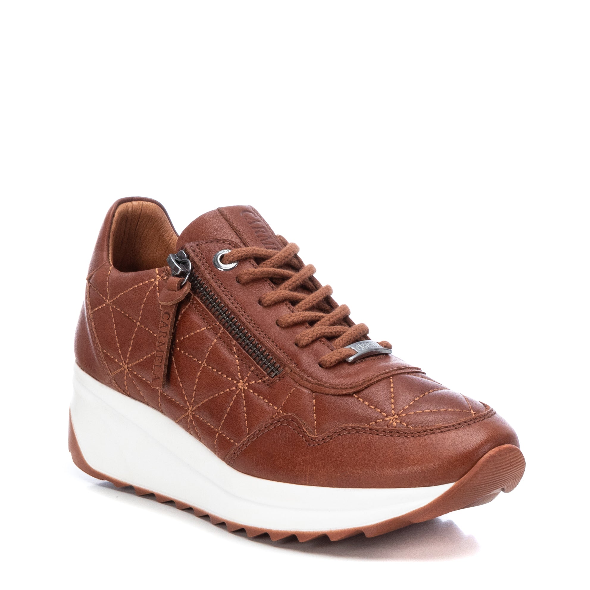 Carmela 16020903 basket femme marron cuir véritable