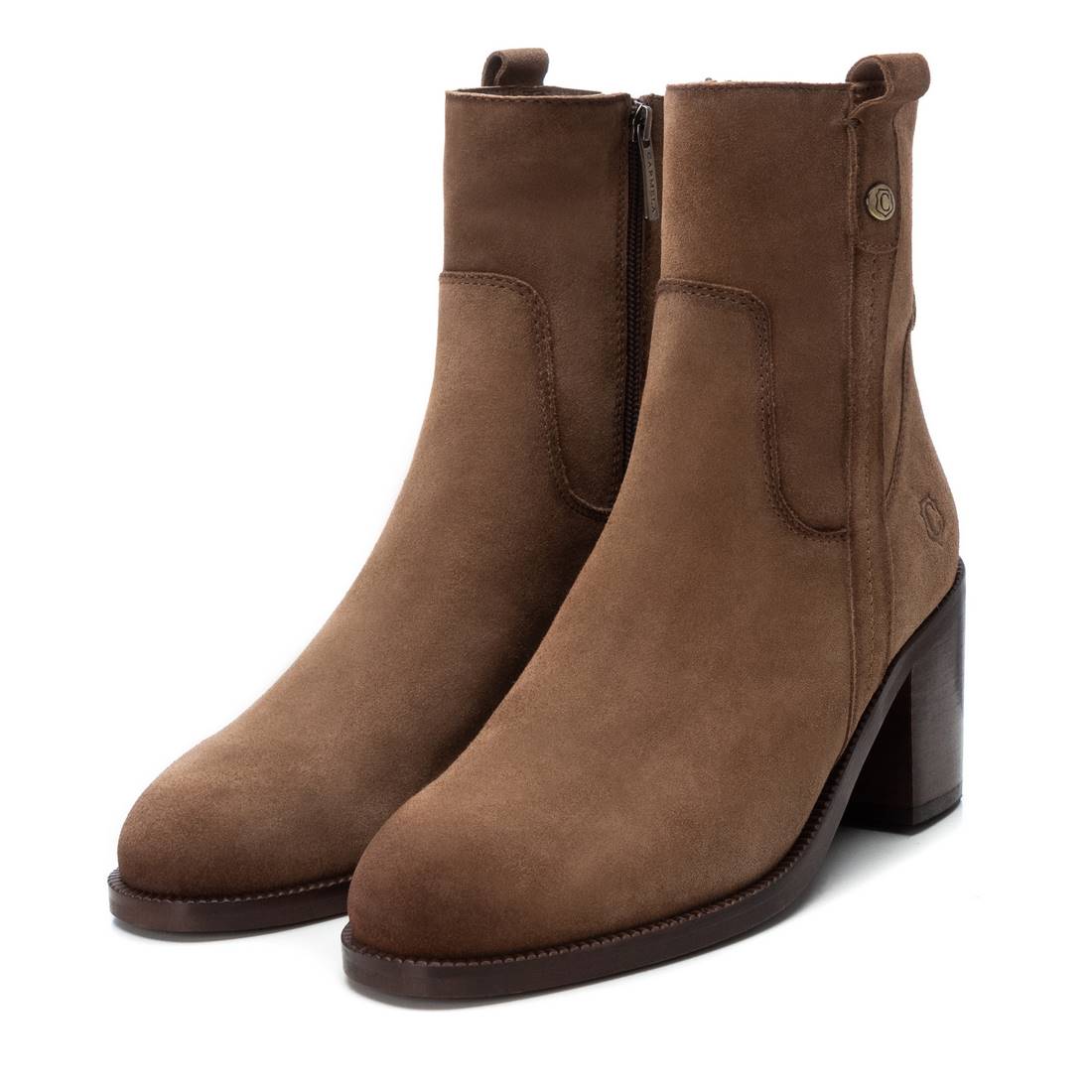 Carmela 16093702 bottine femme marron suède talon 7 cm