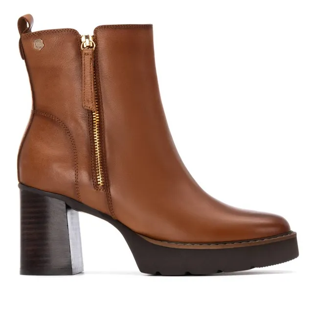 Carmela 16260201 bottines femme cuir camel talon haut